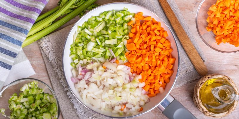 Mirepoix on a Plate