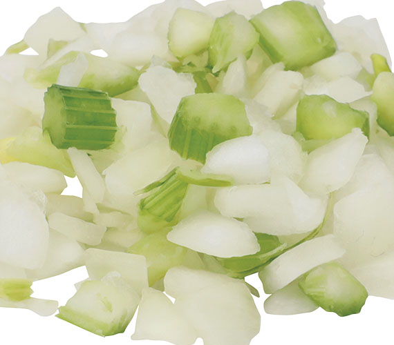 Diced Onions and Celery