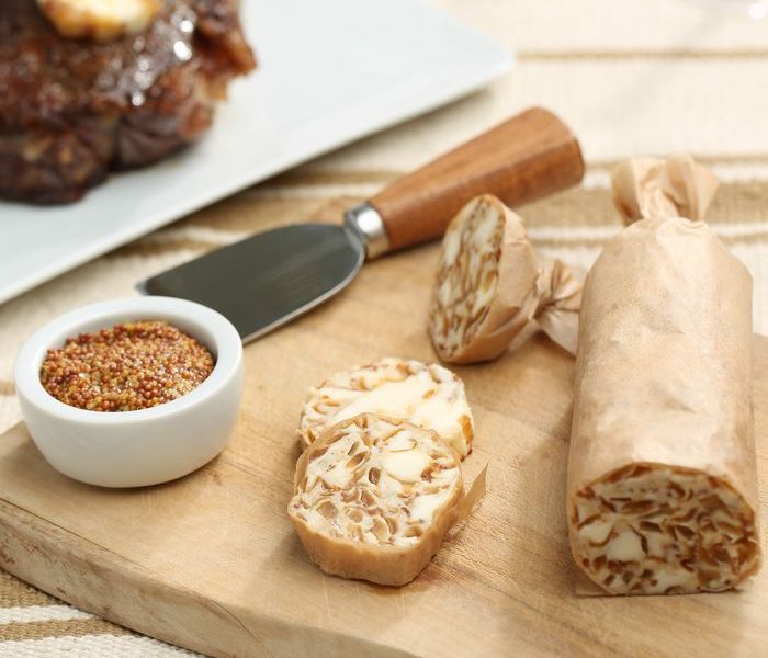 Caramelized Onion And Whole-Grain Mustard Compound Butter