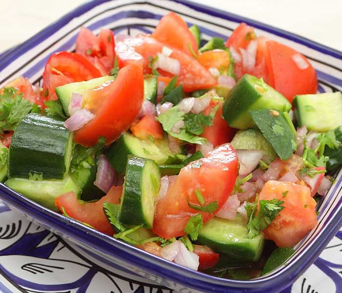 Cucumber, Tomato & Onion Salad