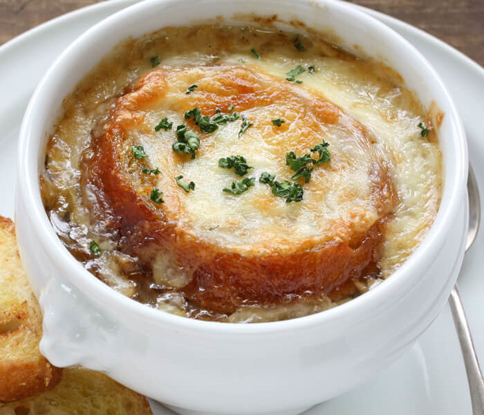 French Onion Soup With Gruyere And Sourdough
