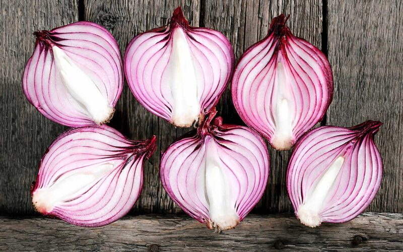 Red Onion Halves